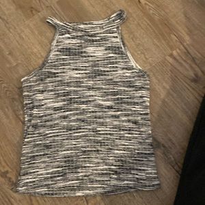 Crop tank top, medium, grey, no damage, in dog owned house